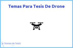 Tesis de Drone: Ejemplos y temas TFG TFM
