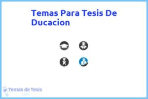 Tesis de Ducacion: Ejemplos y temas TFG TFM