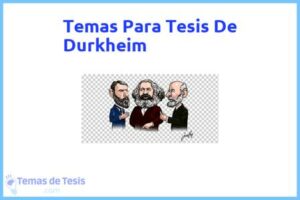 Tesis de Durkheim: Ejemplos y temas TFG TFM