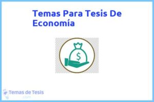 Tesis de Economía: Ejemplos y temas TFG TFM