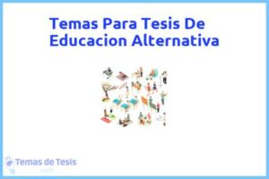 Tesis de Educacion Alternativa: Ejemplos y temas TFG TFM