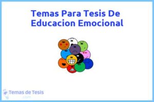Tesis de Educacion Emocional: Ejemplos y temas TFG TFM