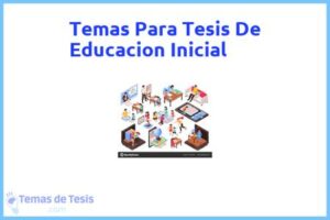 Tesis de Educacion Inicial: Ejemplos y temas TFG TFM