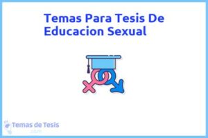 Tesis de Educacion Sexual: Ejemplos y temas TFG TFM