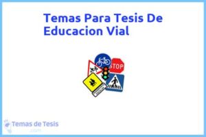 Tesis de Educacion Vial: Ejemplos y temas TFG TFM