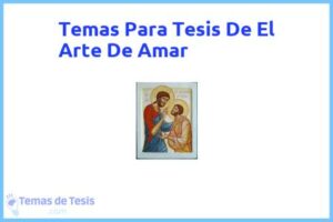 Tesis de El Arte De Amar: Ejemplos y temas TFG TFM