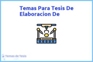 Tesis de Elaboracion De: Ejemplos y temas TFG TFM
