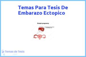 Tesis de Embarazo Ectopico: Ejemplos y temas TFG TFM
