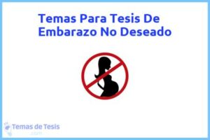 Tesis de Embarazo No Deseado: Ejemplos y temas TFG TFM