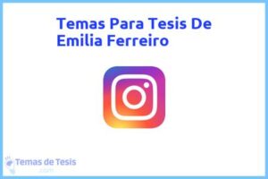 Tesis de Emilia Ferreiro: Ejemplos y temas TFG TFM
