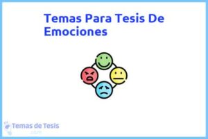Tesis de Emociones: Ejemplos y temas TFG TFM