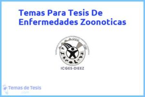 Tesis de Enfermedades Zoonoticas: Ejemplos y temas TFG TFM