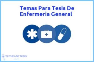 Tesis de Enfermeria General: Ejemplos y temas TFG TFM