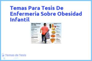 Tesis de Enfermeria Sobre Obesidad Infantil: Ejemplos y temas TFG TFM