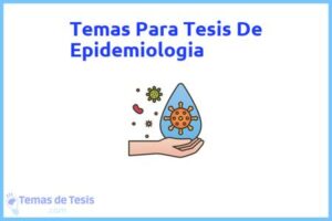 Tesis de Epidemiologia: Ejemplos y temas TFG TFM