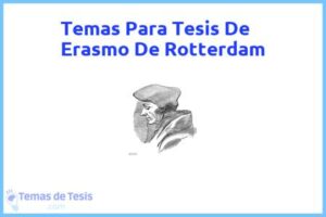 Tesis de Erasmo De Rotterdam: Ejemplos y temas TFG TFM
