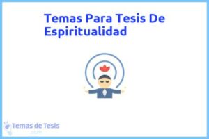 Tesis de Espiritualidad: Ejemplos y temas TFG TFM