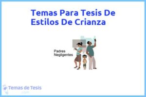 Tesis de Estilos De Crianza: Ejemplos y temas TFG TFM