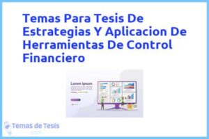 Tesis de Estrategias Y Aplicacion De Herramientas De Control Financiero: Ejemplos y temas TFG TFM