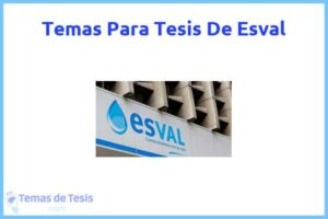 Tesis de Esval: Ejemplos y temas TFG TFM
