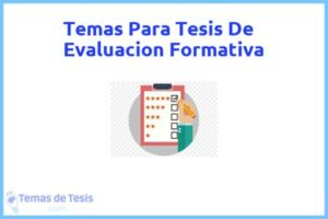Tesis de Evaluacion Formativa: Ejemplos y temas TFG TFM