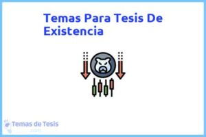 Tesis de Existencia: Ejemplos y temas TFG TFM