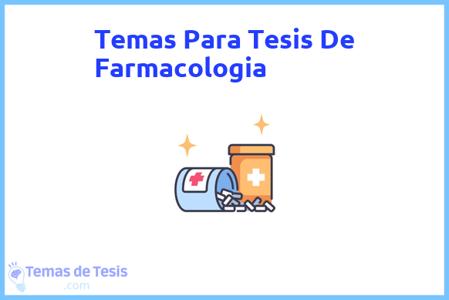 Tesis de Farmacologia: Ejemplos y temas TFG TFM
