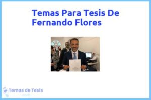 Tesis de Fernando Flores: Ejemplos y temas TFG TFM