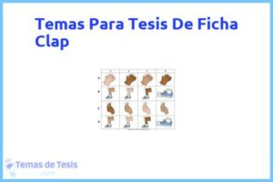 Tesis de Ficha Clap: Ejemplos y temas TFG TFM