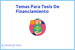Tesis de Financiamiento: Ejemplos y temas TFG TFM