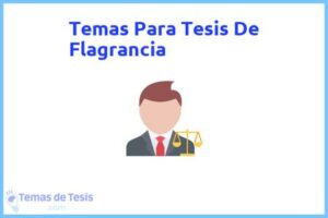 Tesis de Flagrancia: Ejemplos y temas TFG TFM