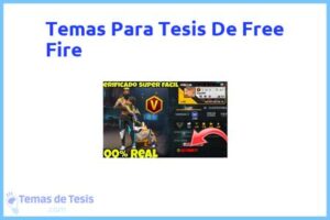 Tesis de Free Fire: Ejemplos y temas TFG TFM
