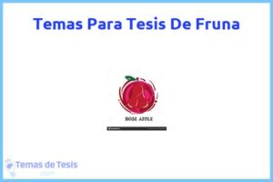 Tesis de Fruna: Ejemplos y temas TFG TFM
