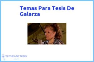 Tesis de Galarza: Ejemplos y temas TFG TFM