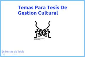 Tesis de Gestion Cultural: Ejemplos y temas TFG TFM