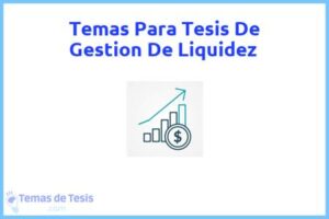 Tesis de Gestion De Liquidez: Ejemplos y temas TFG TFM