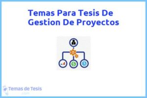 Tesis de Gestion De Proyectos: Ejemplos y temas TFG TFM