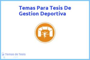 Tesis de Gestion Deportiva: Ejemplos y temas TFG TFM