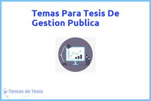 Tesis de Gestion Publica: Ejemplos y temas TFG TFM