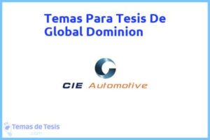 Tesis de Global Dominion: Ejemplos y temas TFG TFM