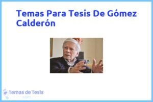 Tesis de Gómez Calderón: Ejemplos y temas TFG TFM