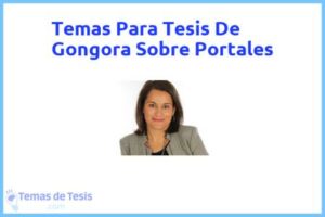 Tesis de Gongora Sobre Portales: Ejemplos y temas TFG TFM