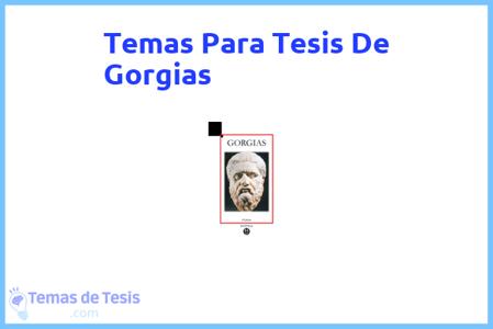 Tesis de Gorgias: Ejemplos y temas TFG TFM