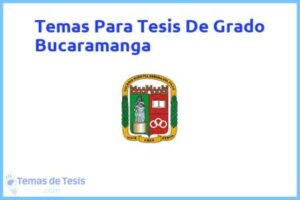 Tesis de Grado Bucaramanga: Ejemplos y temas TFG TFM