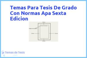Tesis de Grado Con Normas Apa Sexta Edicion: Ejemplos y temas TFG TFM