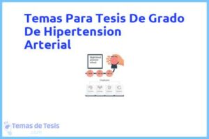 Tesis de Grado De Hipertension Arterial: Ejemplos y temas TFG TFM