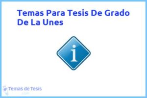 Tesis de Grado De La Unes: Ejemplos y temas TFG TFM