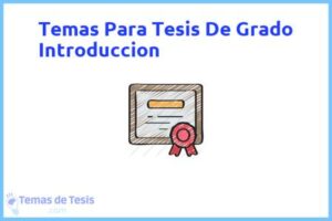 Tesis de Grado Introduccion: Ejemplos y temas TFG TFM
