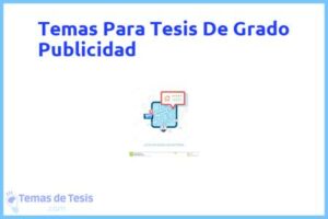 Tesis de Grado Publicidad: Ejemplos y temas TFG TFM
