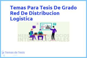 Tesis de Grado Red De Distribucion Logistica: Ejemplos y temas TFG TFM